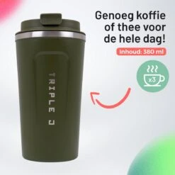 Triple J® Koffiebeker To Go - Thermosbeker - BPA & Lekvrij - 510ml - Groen -Keukengerei Verkoop 1200x1200 1167