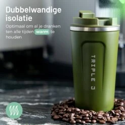 Triple J® Koffiebeker To Go - Thermosbeker - BPA & Lekvrij - 510ml - Groen -Keukengerei Verkoop 1200x1200 1168