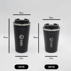 ICENTI - RVS Koffiebeker To Go - 380ml – Groen - Thermosbeker - Lekvrij - Dubbelwandig - Koffie Beker - Theebeker – Coffeemugg - Theemugg -Keukengerei Verkoop 1200x1200 1170