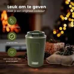 LaCardia Koffiebeker To Go Premium Groen – Thermosbeker – Theebeker – 380ML – Herbruikbaar -Keukengerei Verkoop 1200x1200 1176