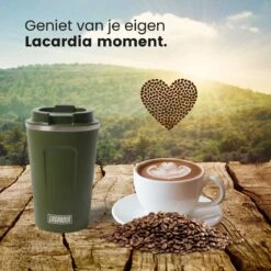 LaCardia Koffiebeker To Go Premium Groen – Thermosbeker – Theebeker – 380ML – Herbruikbaar -Keukengerei Verkoop 1200x1200 1177