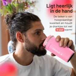 Triple J® Koffiebeker To Go - Thermosbeker - BPA & Lekvrij - 510ml - Roze -Keukengerei Verkoop 1200x1200 1180