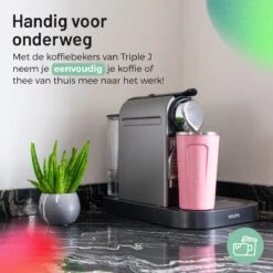 Triple J® Koffiebeker To Go - Thermosbeker - BPA & Lekvrij - 510ml - Roze -Keukengerei Verkoop 1200x1200 1184