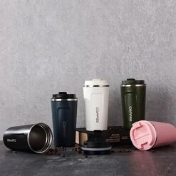 Koffiebeker To Go - RVS Thermosbeker - Drinkfles - Herbruikbare Koffiebeker - 500 Ml - Wit -Keukengerei Verkoop 1200x1200 1203