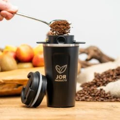 JOR Products® Thermobeker - Koffiezetapparaat - Koffiebonen - Thee - Koffiemachine - Thermoskan - Espressomachine - Reizen - Camping - Koffiefilterhouder -Keukengerei Verkoop 1200x1200 1214