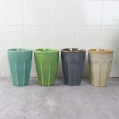 Orange85 Cappuccino Mokken - Latte Macchiato Glazen - 330 Ml - Hittebestendig - Set Van 4 - Porselein - Multicolor - Cappuccino Glazen - Cappuccino Kopjes -Keukengerei Verkoop 1200x1200 1256