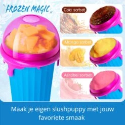 Frozen Magic Slushy Maker - Slush Puppy Maker - IJscrusher - Slush Puppy Beker - Slushy Puppy Maker - Slush Puppy Machine - Slush Maker - Slushy Cup - Tiktok - Bruin -Keukengerei Verkoop 1200x1200 1278