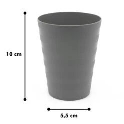 In Round Herbruikbare Plastic Drink Bekers – 10 Stuks – Grijs 11 In Round Herbruikbare Plastic Drink Bekers – 10 Stuks – Grijs -Keukengerei Verkoop 1200x1200 1300