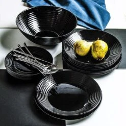 Luminarc Harena Serviesset - Zwart - 19-delig - 6 Persoons -Keukengerei Verkoop 1200x1200 1333