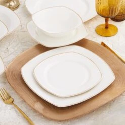 Karaca Adelia -24 Delig-voor 6 Personen -porselein -gouden Half Vierkant Serviesset-goud&wit -Keukengerei Verkoop 1200x1200 1339