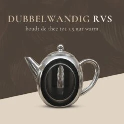 T&C Theepot Met Filter En Dubbelwandig - 1,2L - Matte Grijs -Keukengerei Verkoop 1200x1200 1356