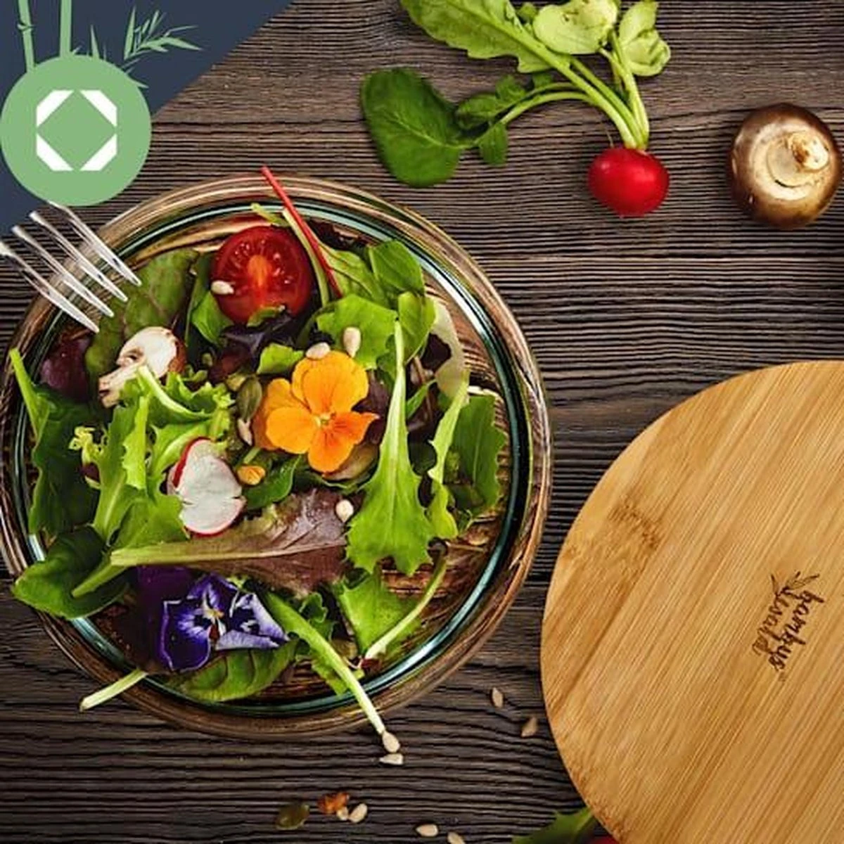 Klarstein Glazen Serveerschaal Met Bamboe Deksel - Afwasmachinebestendig - Veelzijdig Inzetbaar 7 Klarstein Glazen Serveerschaal Met Bamboe Deksel - Afwasmachinebestendig - Veelzijdig Inzetbaar - Afbeelding 7