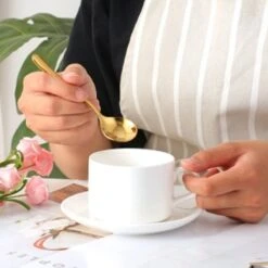 House Of Husk® Koffielepel Set - Theelepel - Koffielepeltjes - Espresso Lepeltjes - RVS - 12cm - 12 Stuks - Goud -Keukengerei Verkoop 1200x1200 216