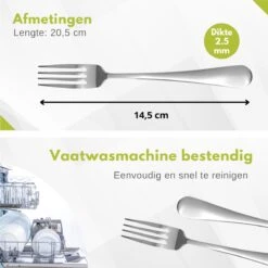 Hendi Tafelvork - Profi Line Tafelvorken - 20,5cm - RVS 18/0 ( Set Van 6 ) -Keukengerei Verkoop 1200x1200 264