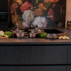 Herenthal Inductie Pannenset- Luxe 10-delige Koekenpannenset - Voor Alle Warmtebronnen - Met Glazen Deksels - Koper -Keukengerei Verkoop 1200x1200 343