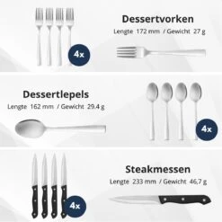 Veluw Bestekset 4 Persoons - Barcelona Bestekset 24 Delig - RVS 18/0 -Keukengerei Verkoop 1200x1200 41