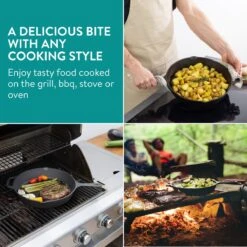 Navaris Gietijzeren Koekenpan - Braadpan Van Gietijzer - Ronde Skillet - Geschikt Voor Alle Warmtebronnen - Ø 30 Cm - Ovenbestendig Tot 260 Graden 24 Navaris Gietijzeren Koekenpan - Braadpan Van Gietijzer - Ronde Skillet - Geschikt Voor Alle Warmtebronnen - Ø 30 Cm - Ovenbestendig Tot 260 Graden -Keukengerei Verkoop 1200x1200 414