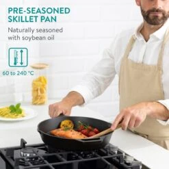 Navaris Gietijzeren Koekenpan - Braadpan Van Gietijzer - Ronde Skillet - Geschikt Voor Alle Warmtebronnen - Ø 30 Cm - Ovenbestendig Tot 260 Graden 29 Navaris Gietijzeren Koekenpan - Braadpan Van Gietijzer - Ronde Skillet - Geschikt Voor Alle Warmtebronnen - Ø 30 Cm - Ovenbestendig Tot 260 Graden -Keukengerei Verkoop 1200x1200 419