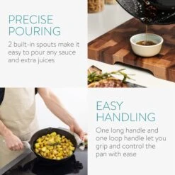 Navaris Gietijzeren Koekenpan - Braadpan Van Gietijzer - Ronde Skillet - Geschikt Voor Alle Warmtebronnen - Ø 30 Cm - Ovenbestendig Tot 260 Graden 31 Navaris Gietijzeren Koekenpan - Braadpan Van Gietijzer - Ronde Skillet - Geschikt Voor Alle Warmtebronnen - Ø 30 Cm - Ovenbestendig Tot 260 Graden -Keukengerei Verkoop 1200x1200 421