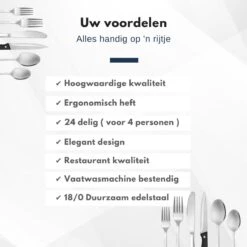 Veluw Bestekset 4 Persoons - Barcelona Bestekset 24 Delig - RVS 18/0 -Keukengerei Verkoop 1200x1200 44