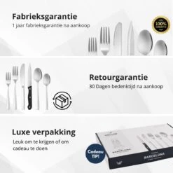 Veluw Bestekset 4 Persoons - Barcelona Bestekset 24 Delig - RVS 18/0 -Keukengerei Verkoop 1200x1200 45