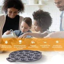 CuisiNoon® Poffertjespan Premium - Complete Poffertjesmaker Set - Inclusief Bakboek -Keukengerei Verkoop 1200x1200 479