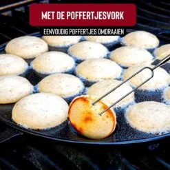 Rednas Poffertjespan Pakket - Incl. Luxe Giftbox - Incl.Bakkwast/Vork/Doseerfles - RVS/Gietijzer -Keukengerei Verkoop 1200x1200 485