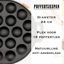 IRONO Poffertjespan Set - Incl. Doseerfles, Kwast En Vork - Poffertjespan Inductie En Electrisch - Poffertjesmaker 19 Poffertjes - Poffertjes Maken - Spuitfles - Cadeau Voor Mannen En Vrouwen -Keukengerei Verkoop 1200x1200 499