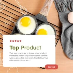 Merkloos Pancake Pan - Omeletpan - Eierpan - Anti Aanbaklaag - PFAS Vrij - Pancake Maker - Geschikt Voor Alle Warmtebronnen - Inductie Pannen -Keukengerei Verkoop 1200x1200 538