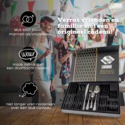 LaCardia Bestekset Glans Zwart – 24-delig Bestek – 6 Persoons – Bestek Zwart Voor 6 Personen -Keukengerei Verkoop 1200x1200 59