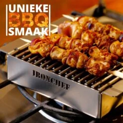 IRONCHEF Lavastenen Grill - Geschikt Voor Gasfornuis - Barbecue - BBQ - Grillplaat - Grilplaat - Bakplaat - Grillpan -Keukengerei Verkoop 1200x1200 602