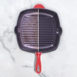 Cdealsz® Grillpan Gietijzer - Inductie - Rood - 28 Cm 10 Cdealsz® Grillpan Gietijzer - Inductie - Rood - 28 Cm -Keukengerei Verkoop 1200x1200 661