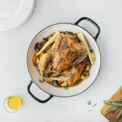 Navaris Gietijzeren Stoofpan Met Deksel- 3,5 Liter Gietijzeren Ovenschaal Van Email - Geschikt Voor Alle Warmtebronnen - Groen -Keukengerei Verkoop 1200x1200 680