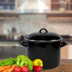 Orange85 Soeppan - Stamppot Pan - Inductie - Zwart - 8 Liter - Staal - Alle Warmtebronnen -Keukengerei Verkoop 1200x1200 717