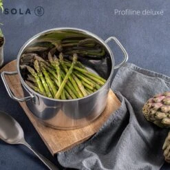 Sola Steelpan Profiline Deluxe - Ø 16 Cm - Zilver - RVS - Sandwichbodem -Keukengerei Verkoop 1200x1200 770