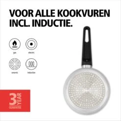 BRABANTIA INDU+ Steelpan Met Deksel - Keramische Antiaanbaklaag - Ø 16 Cm - Inductie - Pfas Vrij -Keukengerei Verkoop 1200x1200 778