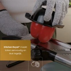 Multifunctionele Groentesnijder - Mandoline Slicer Dicer - Groentensnijder & Uiensnijder - Met E-book - Kitchen Royal® -Keukengerei Verkoop 1200x1200 802