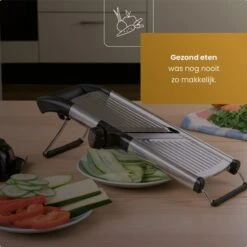 Multifunctionele Groentesnijder - Mandoline Slicer Dicer - Groentensnijder & Uiensnijder - Met E-book - Kitchen Royal® -Keukengerei Verkoop 1200x1200 805