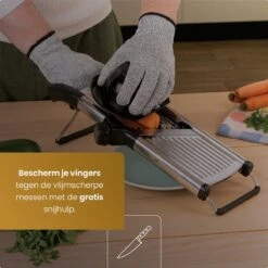 Multifunctionele Groentesnijder - Mandoline Slicer Dicer - Groentensnijder & Uiensnijder - Met E-book - Kitchen Royal® -Keukengerei Verkoop 1200x1200 809