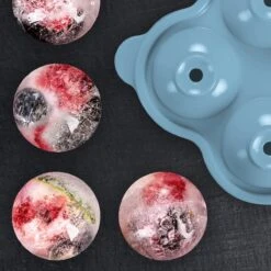 Blumtal Bollen IJsblokjesvorm - 2 X 4 IJsblokjes - Hoogwaardig Siliconen - 8 Stuks - 5 Cm - Grijs - Blauw / Lichtblauw -Keukengerei Verkoop 1200x1200 818