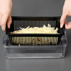 Groentesnijder - Mandoline - Keukenhulp - Stevig Materiaal - Raspen - Snijder - Dooierscheider - Alle Mogelijke Snij Opties - Vergiet - Grote Opvang Bak - Extra Uitgebreid - Handig Wisselsysteem -Keukengerei Verkoop 1200x1200 872