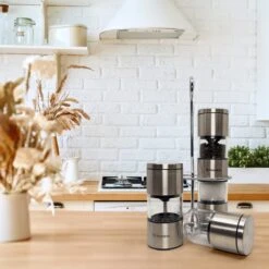 TRUMENI Dubbelzijdige Peper En Zoutmolen Set Inclusief Houder - Handmatige Pepermolen Met Instelbare Maalgraad - 2 Stuks Kruidenmolens -Keukengerei Verkoop 1200x1200 876
