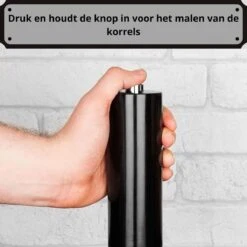 Allkinds Elektrische Peper En Zoutmolen Set - Peper En Zoutstel Elektrisch - Keukengerei - Batterij - Lichtgevend - RVS - Mat Zwart -Keukengerei Verkoop 1200x1200 881