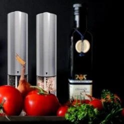 Elektrische Zout- En Pepermolen - Set 2 Stuks - RVS - Met LED-verlichting - Grofheid Verstelbaar -Keukengerei Verkoop 1200x1200 884