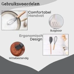 Proudproducts – Keukengerei Set – Kookgerei – Keukengerei – Siliconen – 12 - Delig – BPA Vrij -Keukengerei Verkoop 1200x1200 959