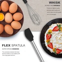 Keukengerei Set Met Houder 15-delig - Siliconen - Hittebestendig / BPA Vrij -Keukengerei Verkoop 1200x1200 963