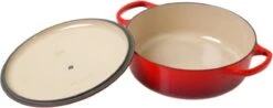 Le Creuset - Gietijzeren - Lage Braadpan - 24cm - Kersenrood -Keukengerei Verkoop 1200x478