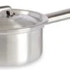 Steelpan/sauspan/juspan Zilverkleurig 26 X 14 X 8 Cm Van 0.6 Liter Aluminium - Met Handige Deksel - Kookpannen