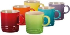 Le Creuset Set Van 6 Mokken 350 Ml Regenboog Kleuren -Keukengerei Verkoop 1200x605 1