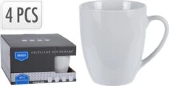 Excellent Houseware Set Van 4x Stuks Bekers/mokken Wit 380 Ml Van Porselein - Melkbekers 10 Excellent Houseware Set Van 4x Stuks Bekers/mokken Wit 380 Ml Van Porselein - Melkbekers -Keukengerei Verkoop 1200x612